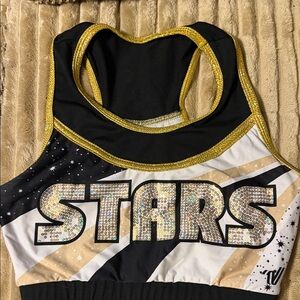 Varsity Black and Gold Athletic Shorts